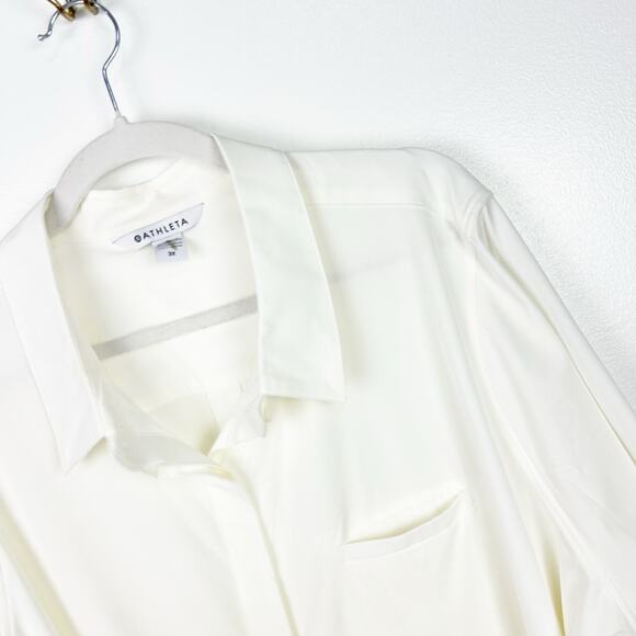 NEW Athleta Urbanite Top Blouse Ivory White Women’s Plus Size 3X Career - Picture 2 of 11